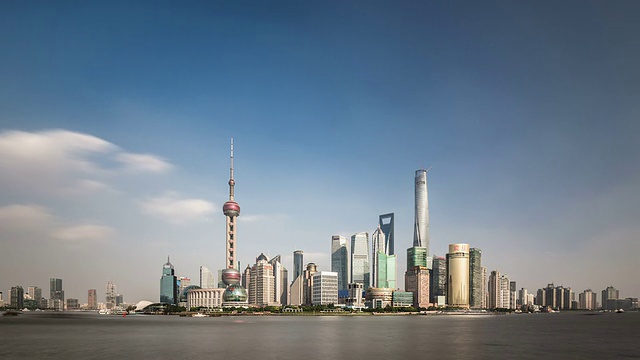 T/L WS Shanghai Skyline /上海，中国视频素材