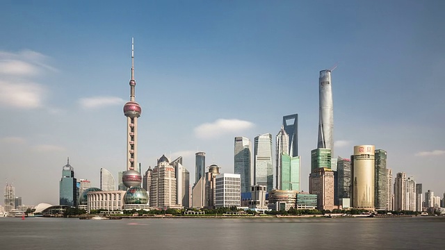 T/L WS ZO Shanghai Skyline /上海，中国视频素材