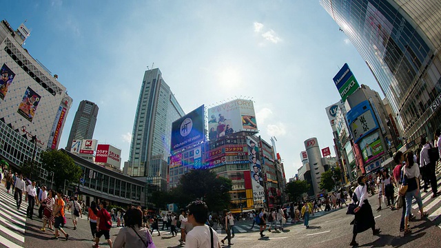 东京涉谷穿越时光流逝视频素材