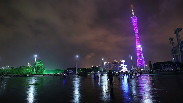 广州夜景视频素材