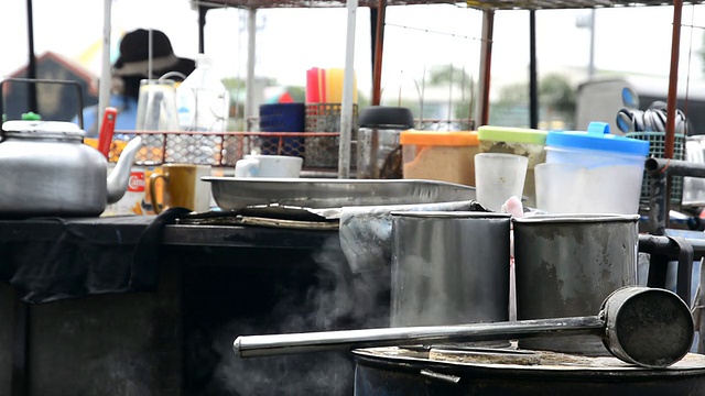 路边咖啡店及茶饮视频下载