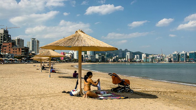 广加利海滩的景色视频素材