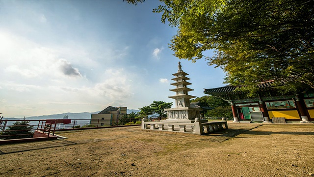 黄宁山洪杰寺石塔照片视频素材