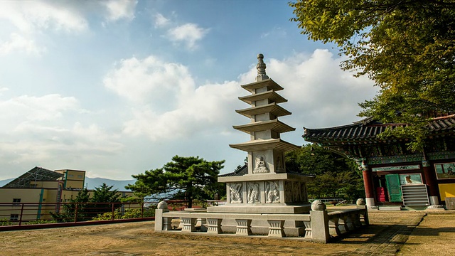 黄宁山洪杰寺石塔照片视频素材