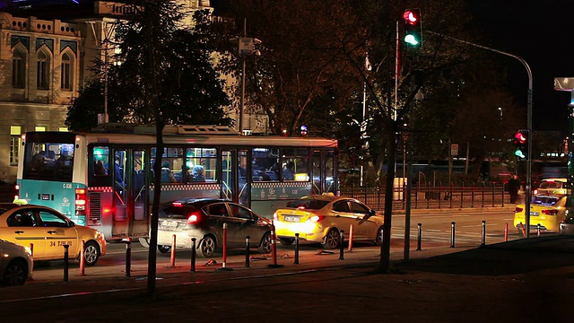 HD:Time Lapse Traffic，伊斯坦布尔，卡迪科伊，土耳其视频素材