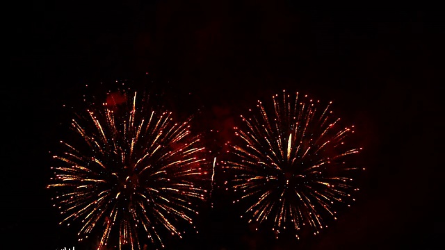 烟花在夜空全高清视频视频素材