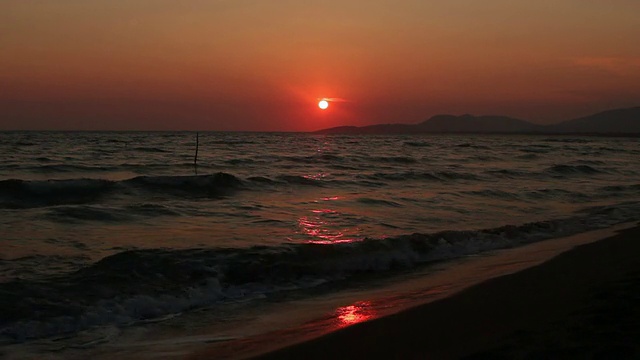 海上日落视频素材