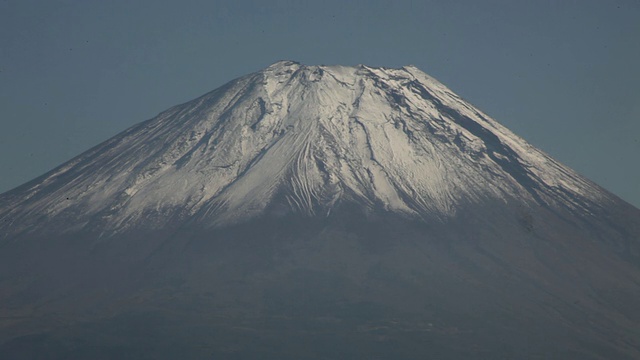 从元津湖看富士山视频素材