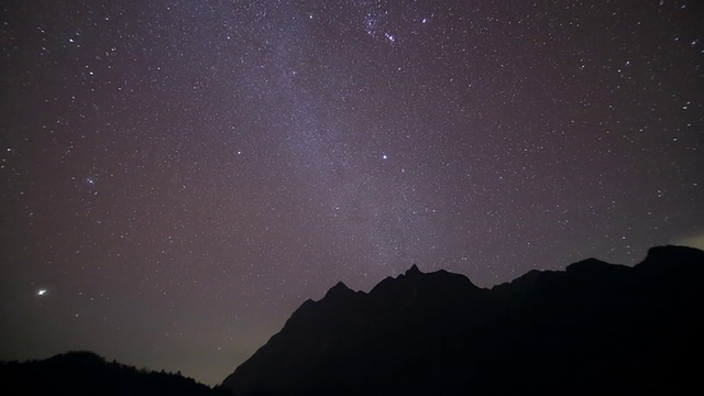 夜星时光流逝视频素材