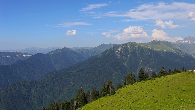 高清:云和山**时间流逝**，Rize，土耳其视频素材