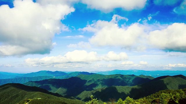 WS T/L韩国德岳山国家山公园云海景观视频素材