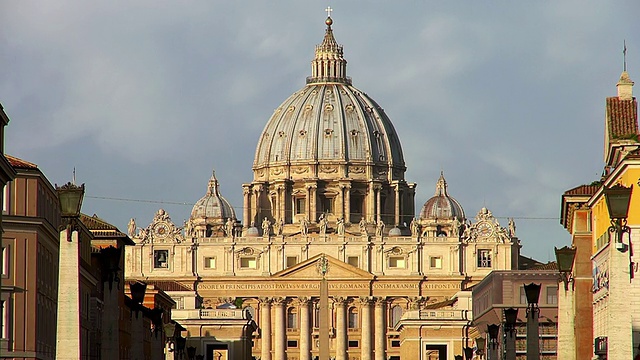 Basilica s.pipietro，梵蒂冈/罗马，拉丁姆，意大利视频素材