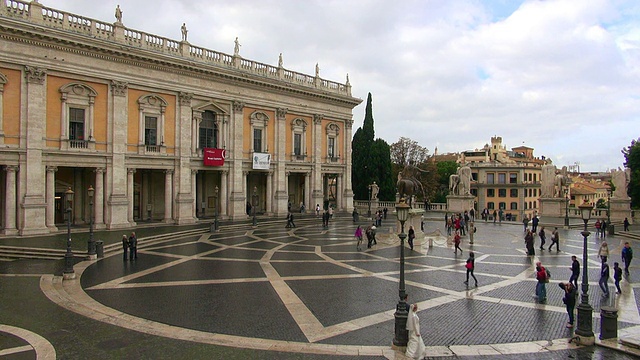 Palazzo d.Conservatori, Campidoglio /罗马，Latium，意大利视频素材