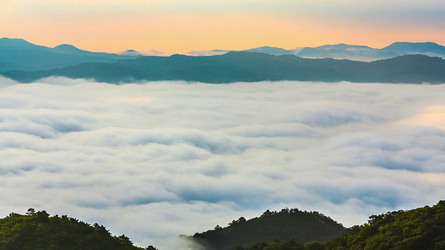 云海和山脉景色视频素材