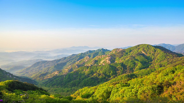 黄麦山景色视频素材