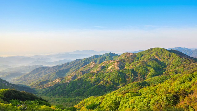 黄麦山景色视频素材