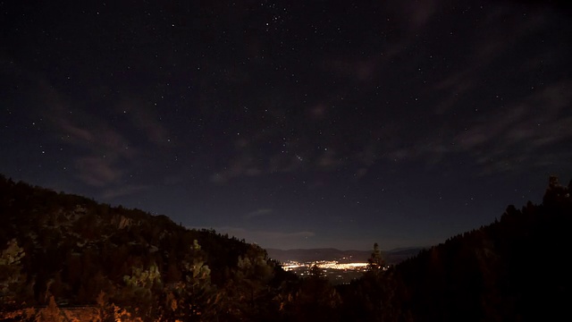 夜空时光流逝视频素材