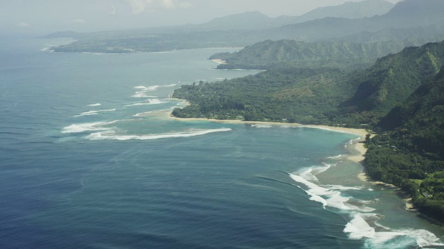 考爱岛北岸海岸航拍视频素材