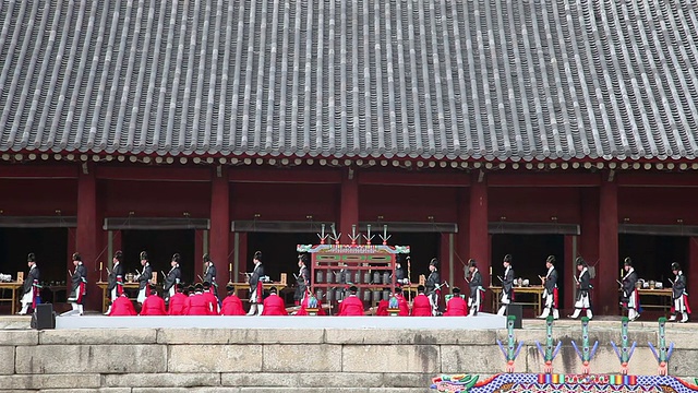 宗庙祠堂的祭祀礼仪观(非物质文化遗产)视频素材