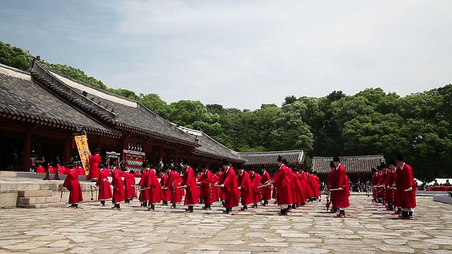 宗庙祠堂的祭祀礼仪观(非物质文化遗产)视频素材