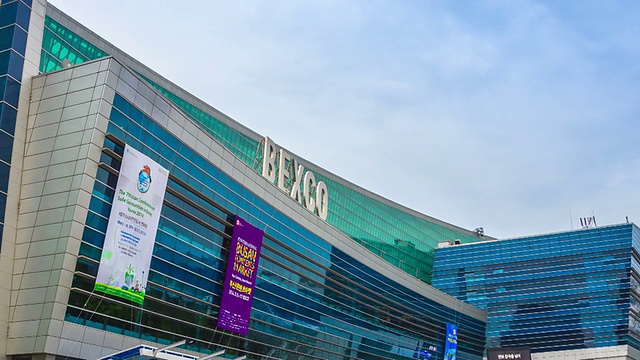 Bexco(釜山会展中心)建筑外观视频素材