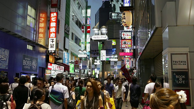 日本东京涩谷的街道视频素材