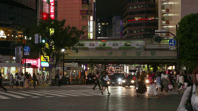 日本东京涩谷的街道视频素材