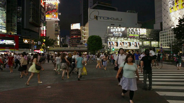 日本东京涩谷的街道视频素材