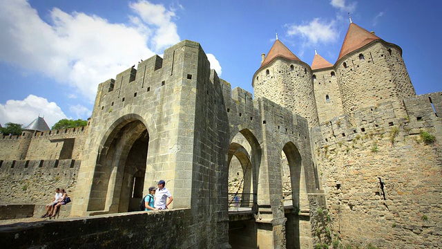 Carcassonne,法国视频素材