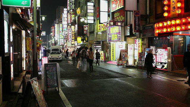 日本东京新宿歌舞伎町娱乐区视频素材