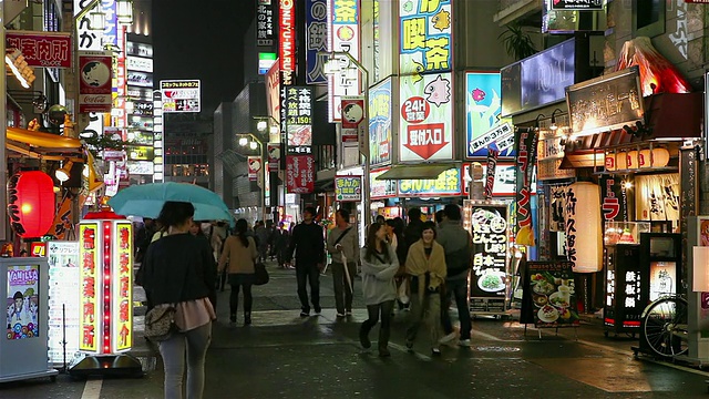 日本东京新宿歌舞伎町娱乐区视频素材