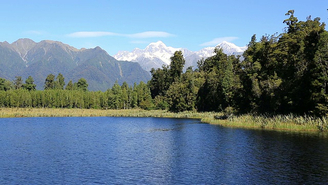 马西森湖全景，新西兰视频素材