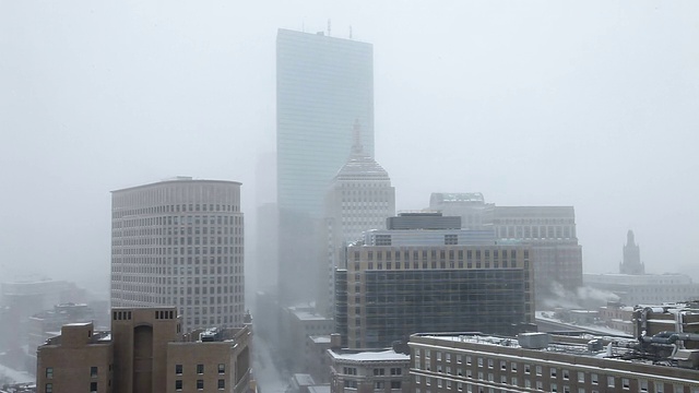 2015年波士顿暴风雪视频素材