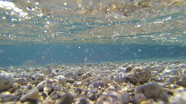 高清时间流逝:海浪溅过相机视频素材