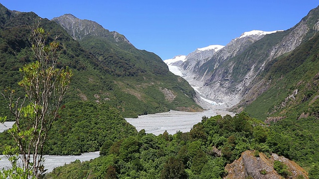 Franz Josef Glacier，新西兰视频素材