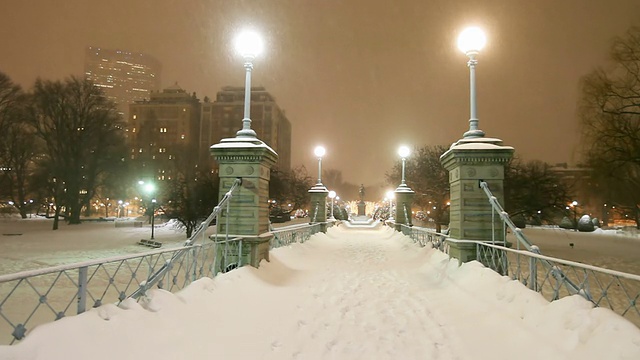 2015年波士顿暴雪。波士顿史上最大雪的冬天视频素材