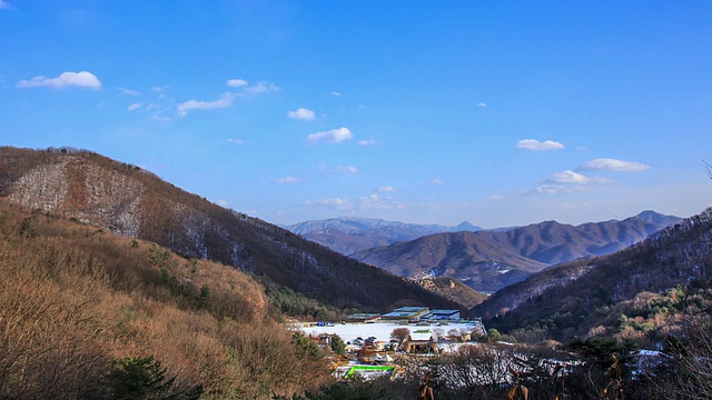 南洋居工作室的雪景和山视频素材