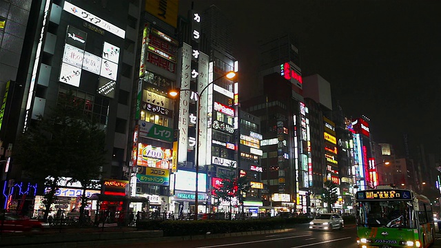 新宿在晚上视频素材