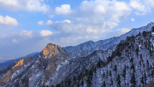 雪山国家公园的雪景视频素材