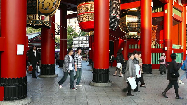 浅草寺视频素材