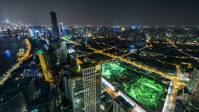 T/L WS HA夜景上海/上海，中国视频素材