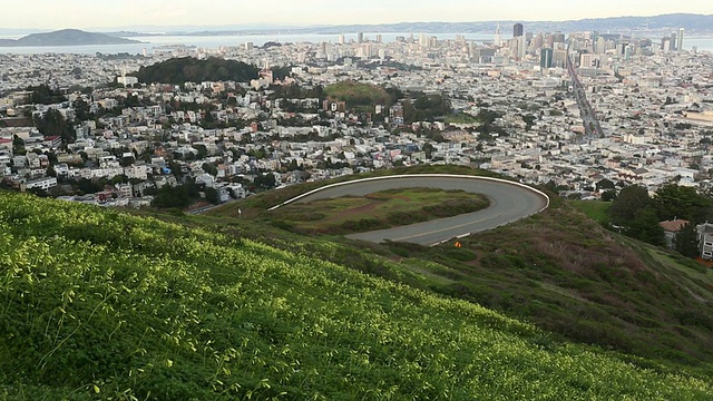 旧金山和周围海湾地区的天际线。视频素材