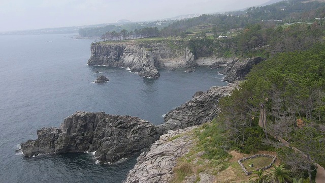 Oedolgae海叠岩和悬崖景观(景区)视频素材