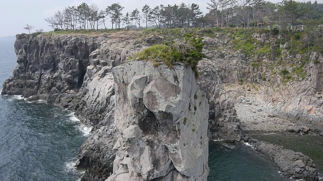 Oedolgae海叠岩和悬崖景观(景区)视频素材