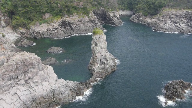 Oedolgae海叠岩和悬崖景观(景区)视频素材