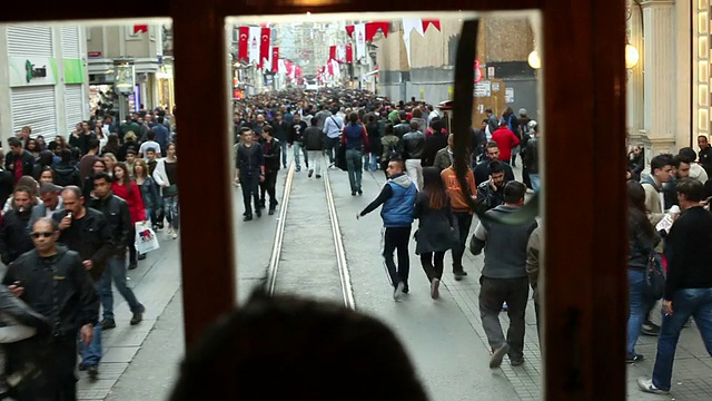 伊斯坦布尔Istiklal街视频素材