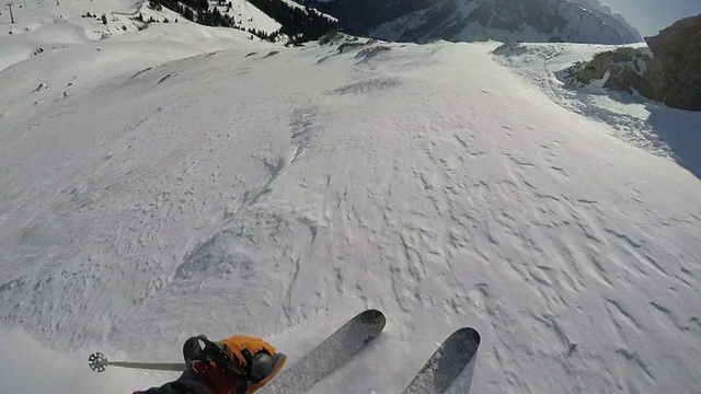 野外滑雪6视频素材