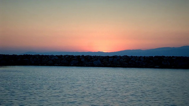 地中海日落视频素材