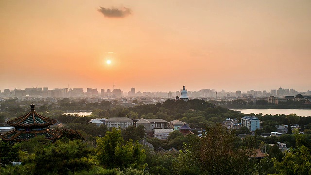 时光流逝:北京的日落视频下载