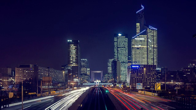 'La Défense' 的延时摄影视频素材